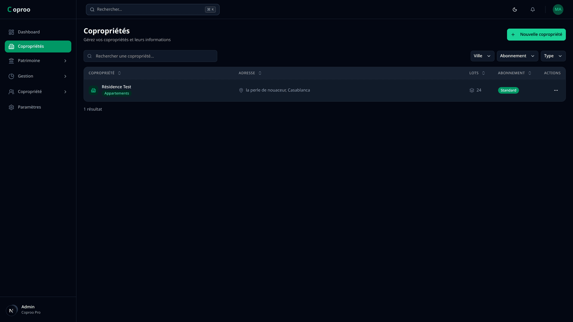 Gestion des immeubles