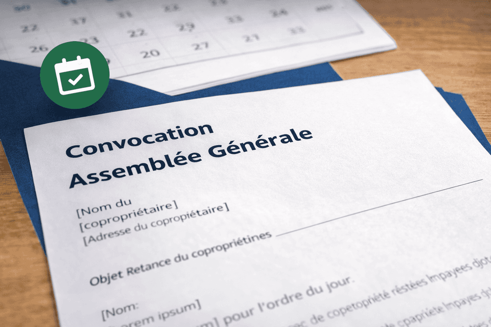 Modele de Convocation a l Assemblee Generale