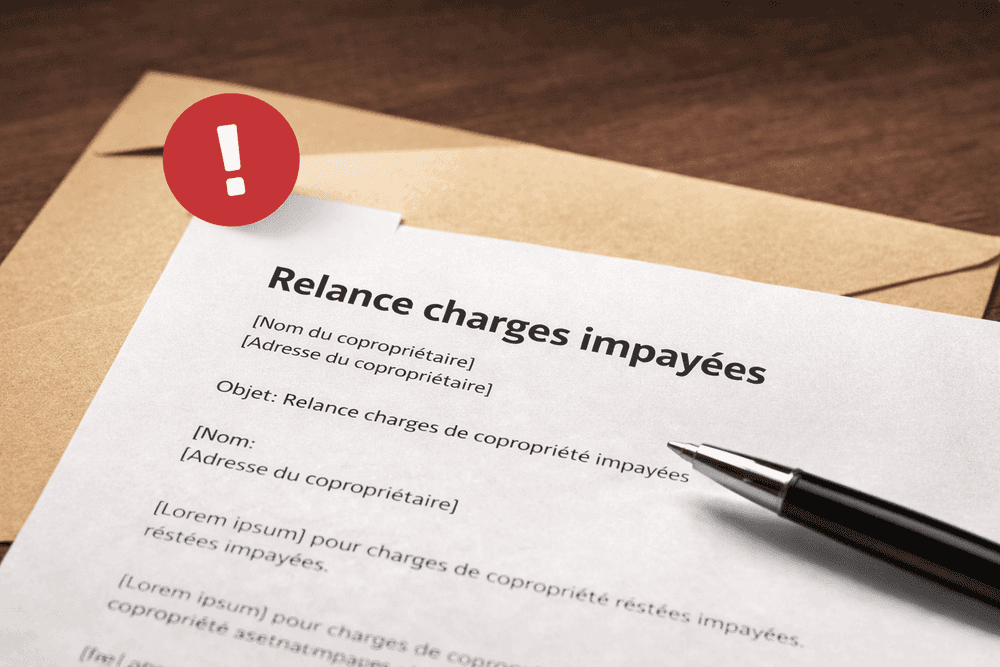 Lettre de relance charges impayees