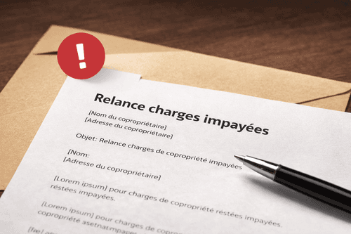 Lettre de relance charges impayees
